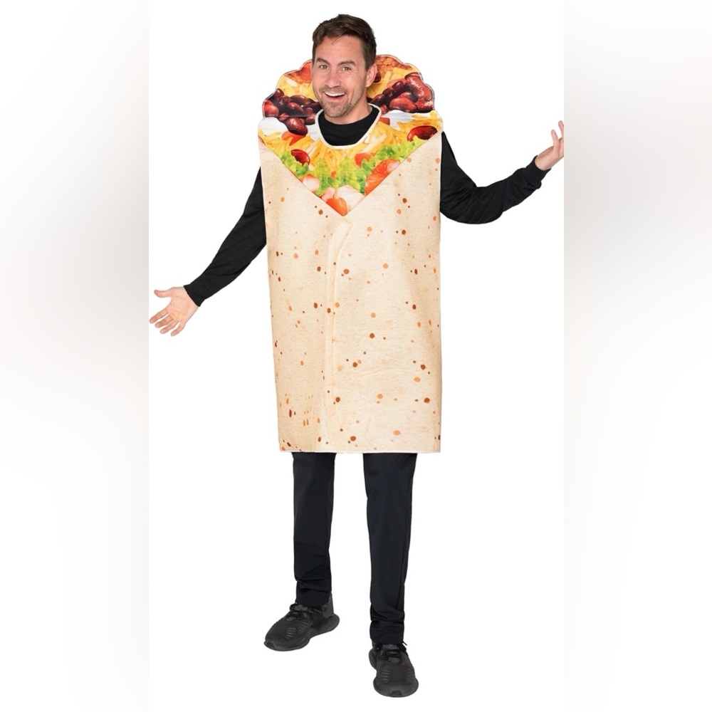 NWT Spooktacular Creations Men Burrito Costume Adult, Halloween Size XXL
